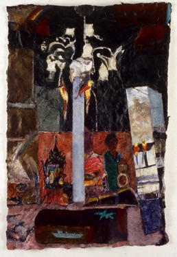 Thai Cafe
Mixed media on Nepalese paper, 89 x 60cm Thai Cafe
Mixed media on Nepalese paper, 89 x 60cm